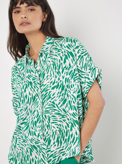 Brushstroke Print Shirt