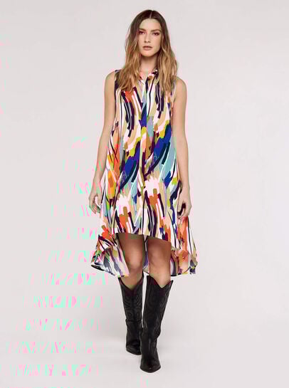 High-Low Shirt Mini Dress