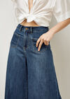 Gianna Wide-Leg Jeans, Blue, large