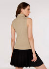 Roll Neck  Knitted Top, Stone, large