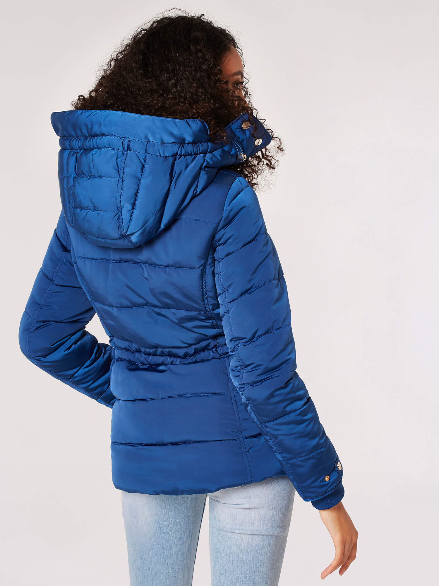 Big faux fur hooded jacket 2025