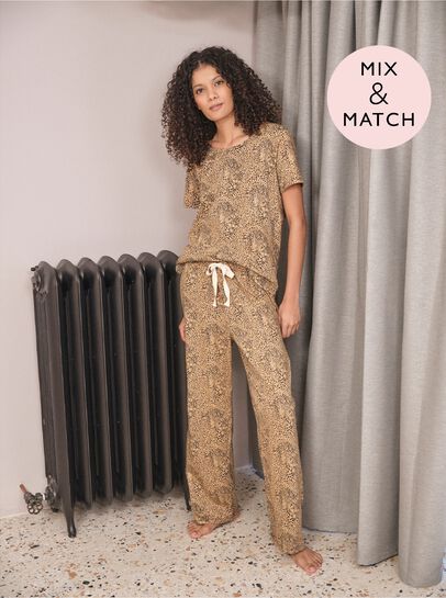 Camo Leopard Print Lounge Trouser