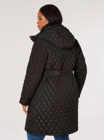 Manteau Parker Matelassé À Ceinture Curve