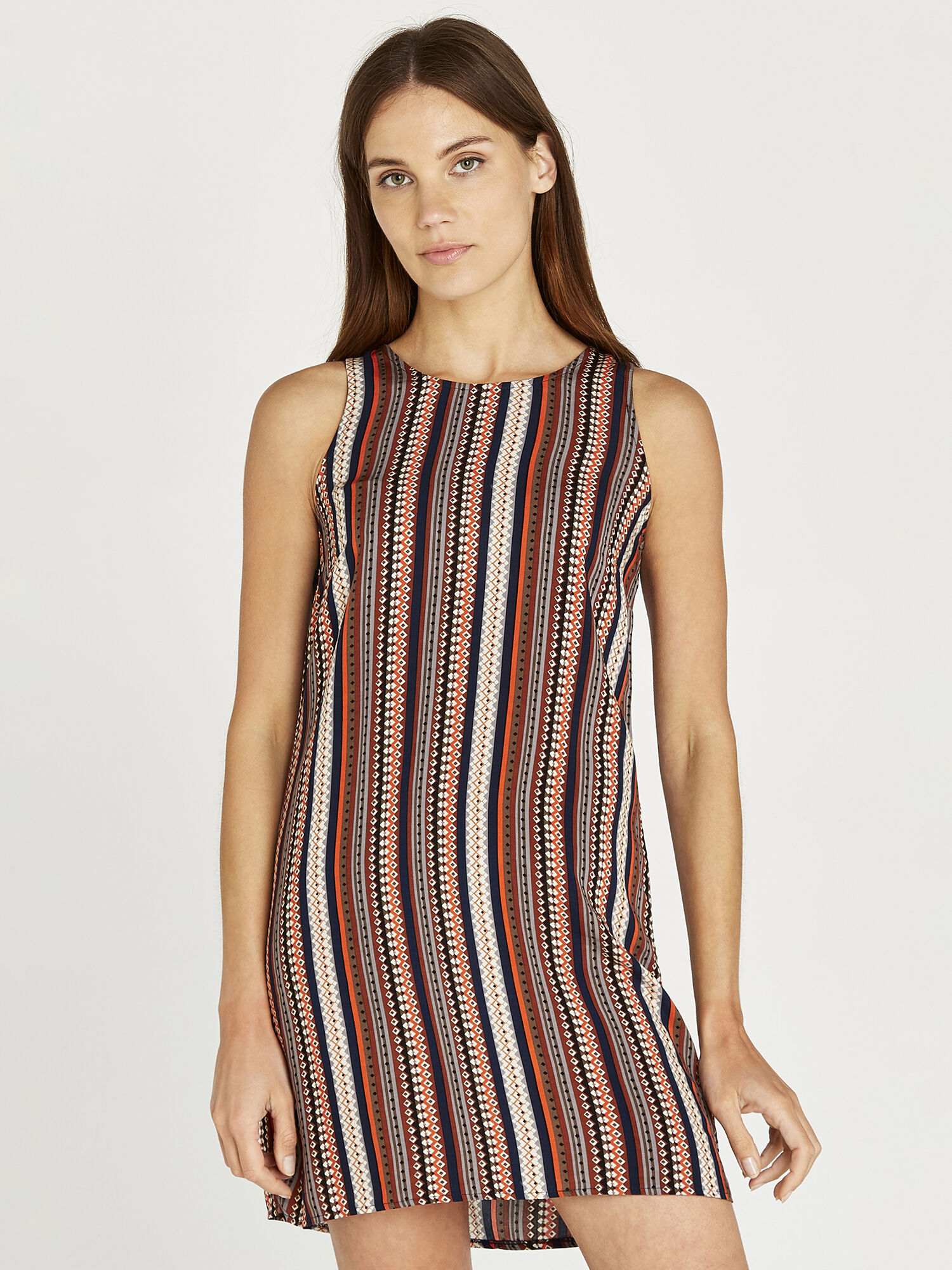Tribal Print Shift Dress