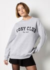 Cosy Club Sweatshirt, Grey, large