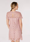 Lace Mini Dress, Pink, large