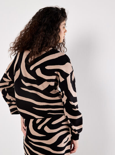 Zebra Print Jumper