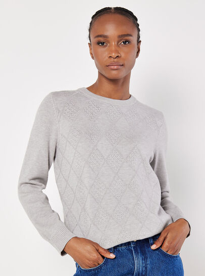 Diamond Pointelle Jumper