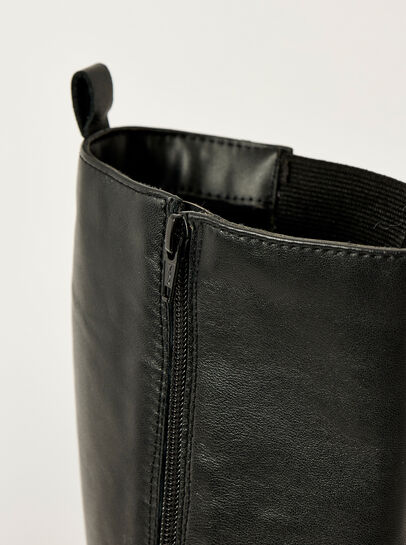 Black Knee High Platform Boots