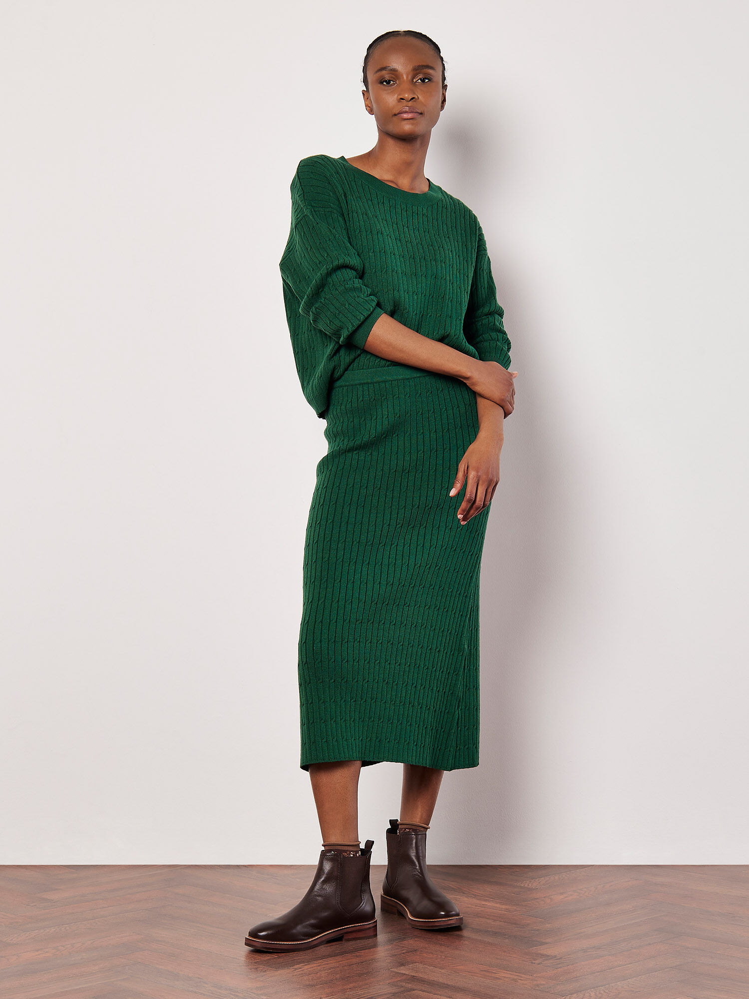 Knit skirt and top co ord hot sale