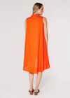 Mini-robe chemise haute-basse, Orange, grand