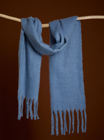 Soft Boucle Knit Scarf