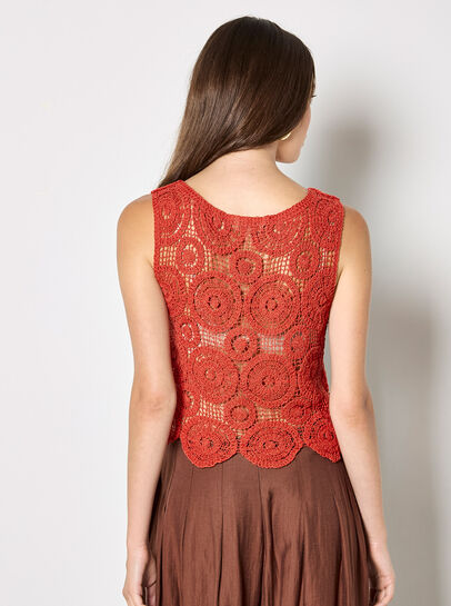 Crochet Circles Crop Top