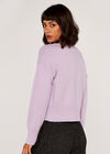 Chunky Mock Neck Jumper, Lilac, large