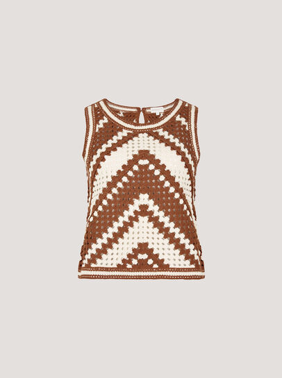 Chevron Crochet Top