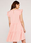 Micro Clover Tiered Dress, Pink, large