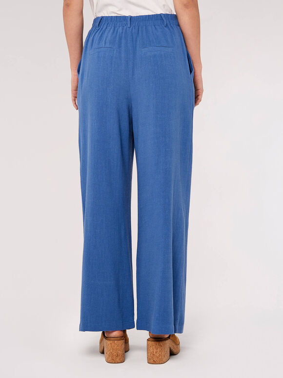 Palazzo Trousers, Blue, large