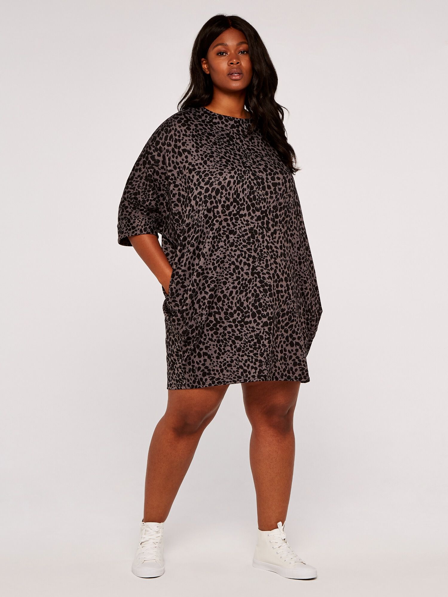 Leopard print tee dress new arrivals