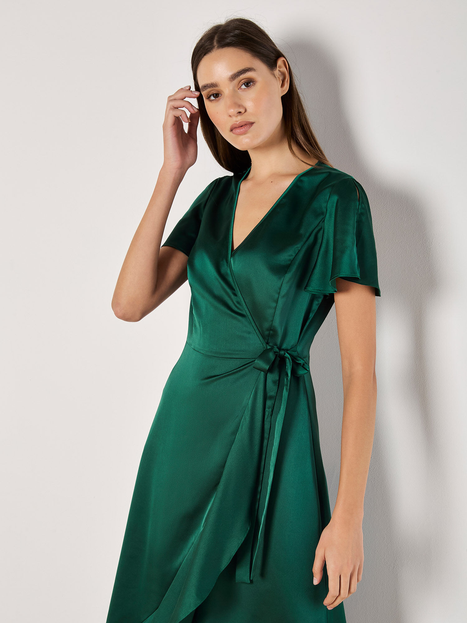 Robe satin portefeuille online