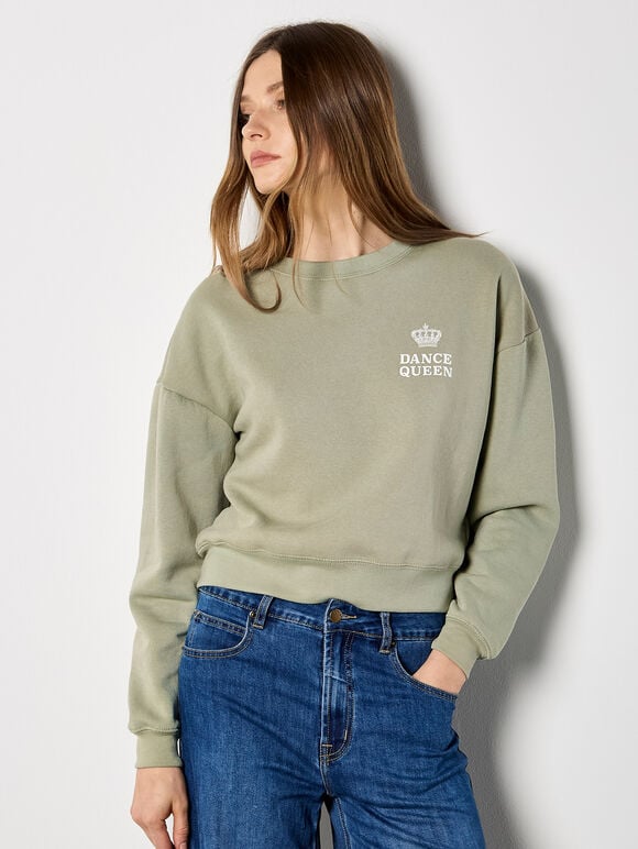 Dancing Queen Sweatshirt, Mint, large