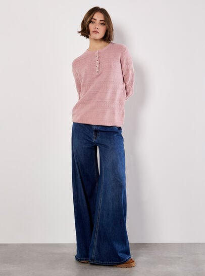 Soft Pointelle Knit Jumper