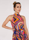 Retro Wave Jumpsuit, Orange, large