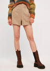 Suede Shorts, Brown, large