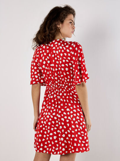 Painterly Hearts Mini Dress