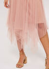 Tulle Hanky Midi Skirt, Pink, large