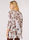 Abstract Paint Print Top, Stone, large