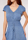 Textured Dot maxi Dress, Blue, large