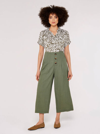 Linen Mix Culotte 
