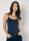 Jersey Cami Top, Navy, large