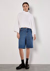 Mock Neck Cape Jumper, White, large