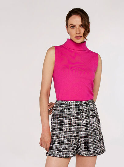 Roll Neck  Knitted Top