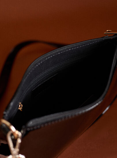 Patent Faux Leather Crossbody Bag