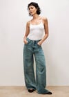Ellie Wide Leg Boyfriend Jeans, Blue, large