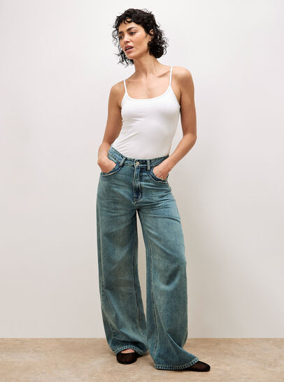 Ellie Wide Leg Boyfriend Jeans