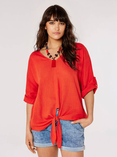 Line Mix Batwing Top