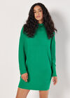 Soft Touch Cocoon Mini Dress, Green, large