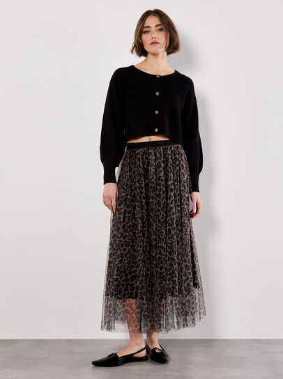 Leopard Tulle Skirt
