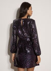 Sequin Embellished Mini Dress, Assorted, large