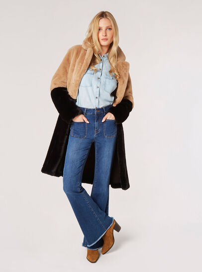 Reversible Suede Fur Coat