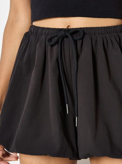 Bubble Hem Mini Shorts