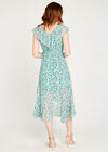 Floral Ruffle Midi Dress, Mint, large