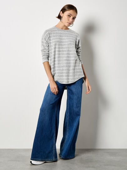 Soft Touch Stripe Top