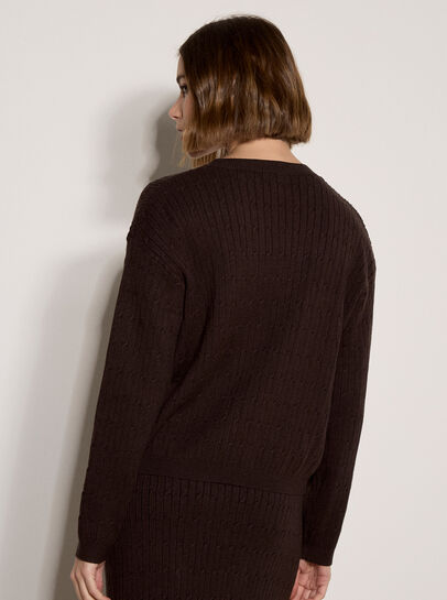 Fine Knit Cable Jumper