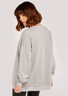 Good Vibes Oversized Jumper, Grey, large