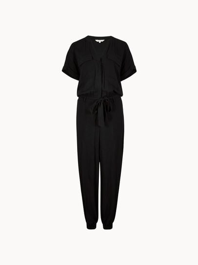 Soft Woven Utility Jumpsuit