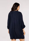 Curve Cocoon Dress, Navy, large